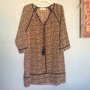 Michael Kors Brown Dappled Dress